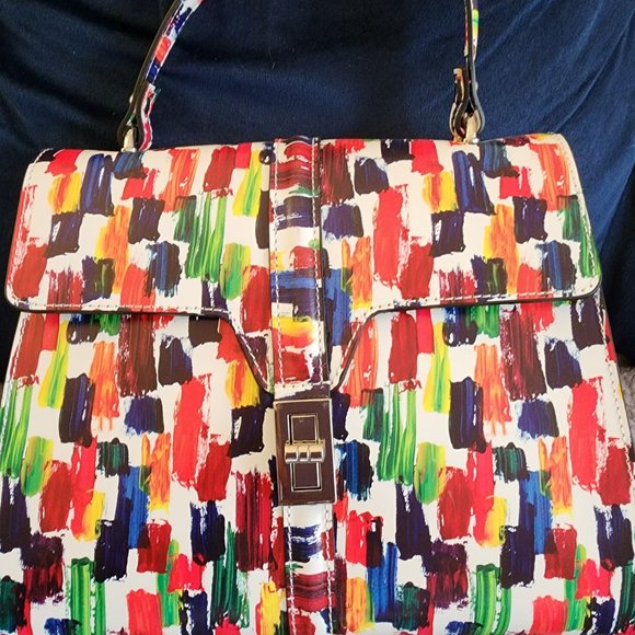 Anna Morellini Multi colored leather purse - Picture 1 of 3